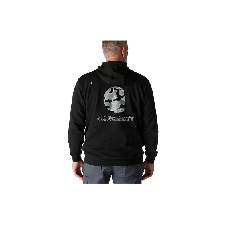 Load image into Gallery viewer, Carhartt Loose Fit Midweight Camo Graphic Sweatshirt Black
