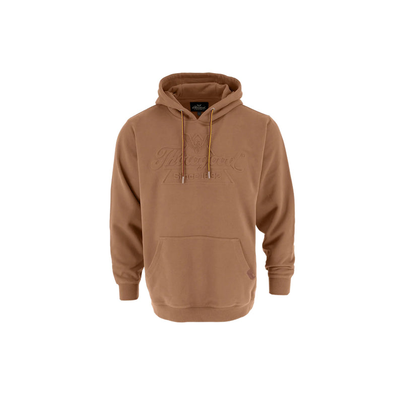 Load image into Gallery viewer, Thorogood Heavyweight Brushed Embossed Logo Hoodie Front View
