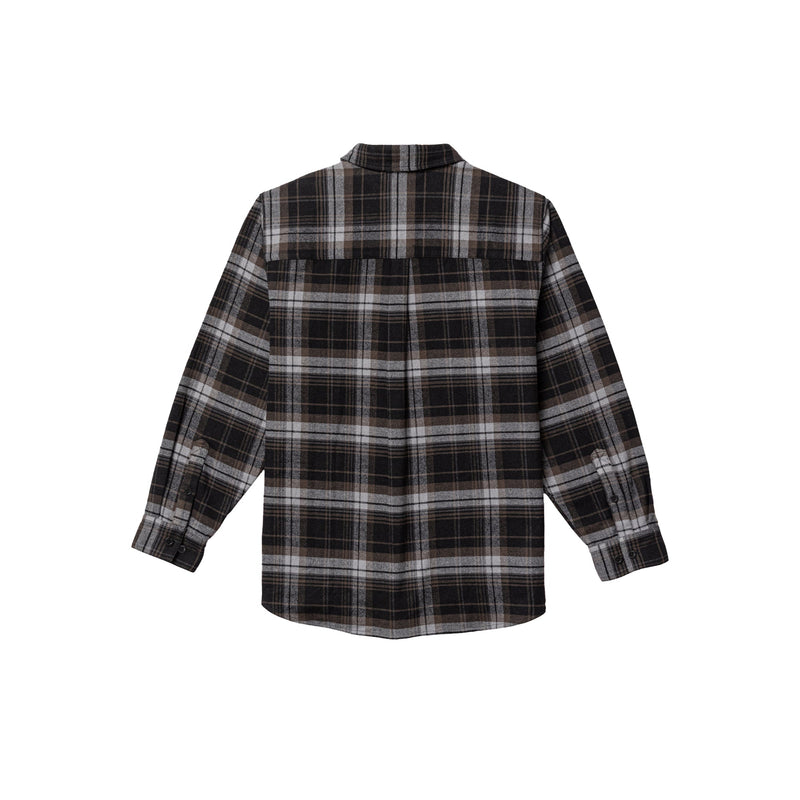 Load image into Gallery viewer, Thorogood Heavyweight Brushed Flannel Shirt Midnight Road Plaid
