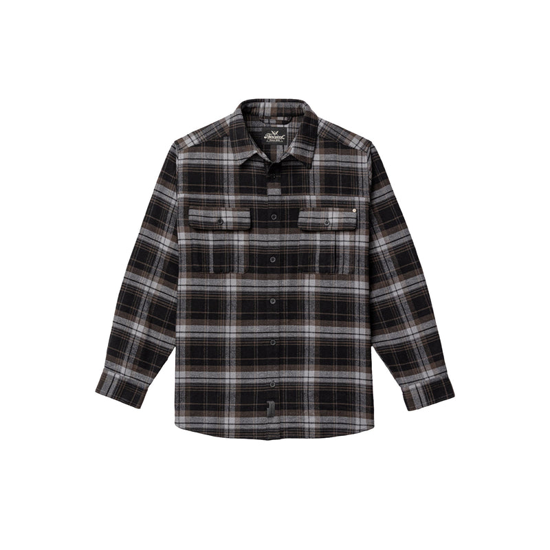 Load image into Gallery viewer, Thorogood Heavyweight Brushed Flannel Shirt Midnight Road Plaid
