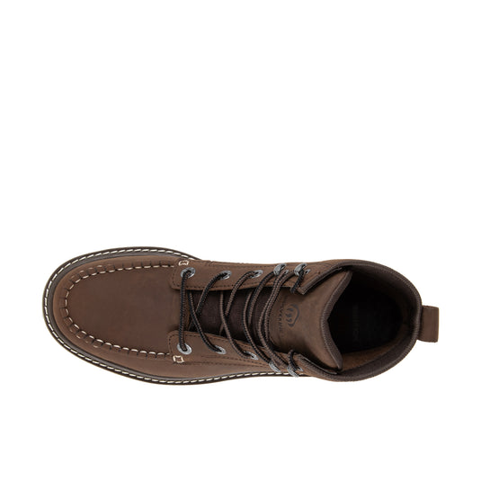 Wolverine Trade Wedge UL Moc 6 in Soft Toe Dark Brown