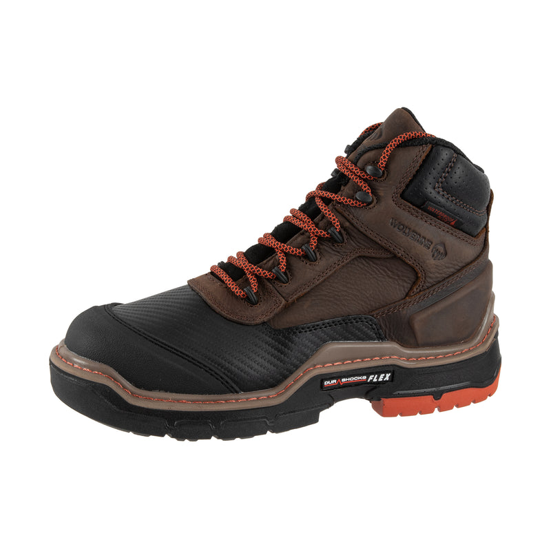 Load image into Gallery viewer, Wolverine Raider Shield Durashock FLX 6 in Composite Toe Dark Brown
