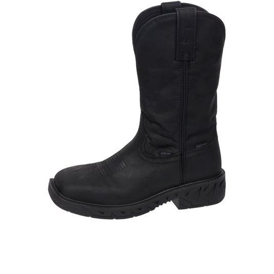 Justin Prodigy 11 Inch Square Toe Steel Toe Drifter Black