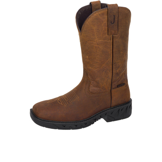 Justin Prodigy 11 Inch Square Toe Soft Toe Trencher Brown