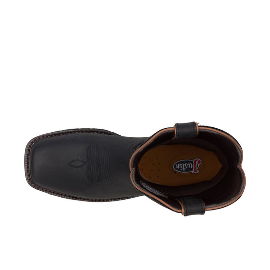 Justin Widowmaker 11 Inch Square Toe Soft Toe Black