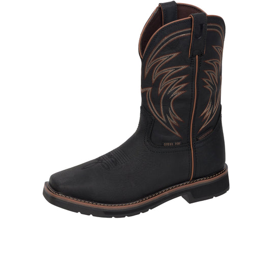 Justin Widowmaker 11 Inch Square Toe Steel Toe Black