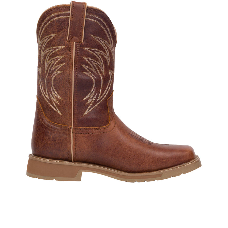 Load image into Gallery viewer, Justin Daywork 11 Inch Square Toe Soft Toe Pecan
