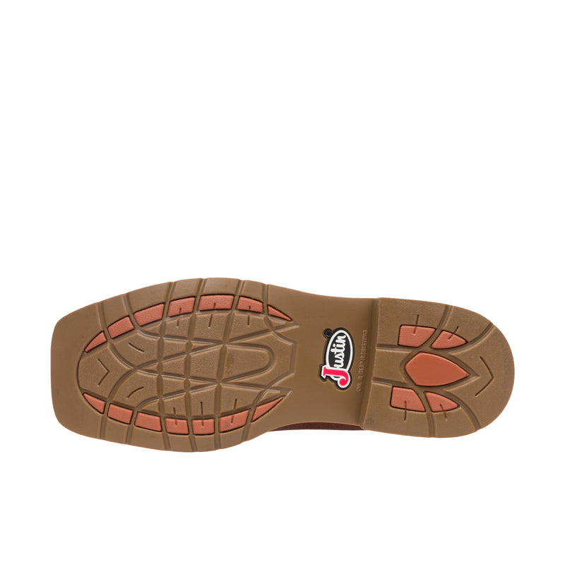 Load image into Gallery viewer, Justin Daywork 11 Inch Square Toe Soft Toe Pecan
