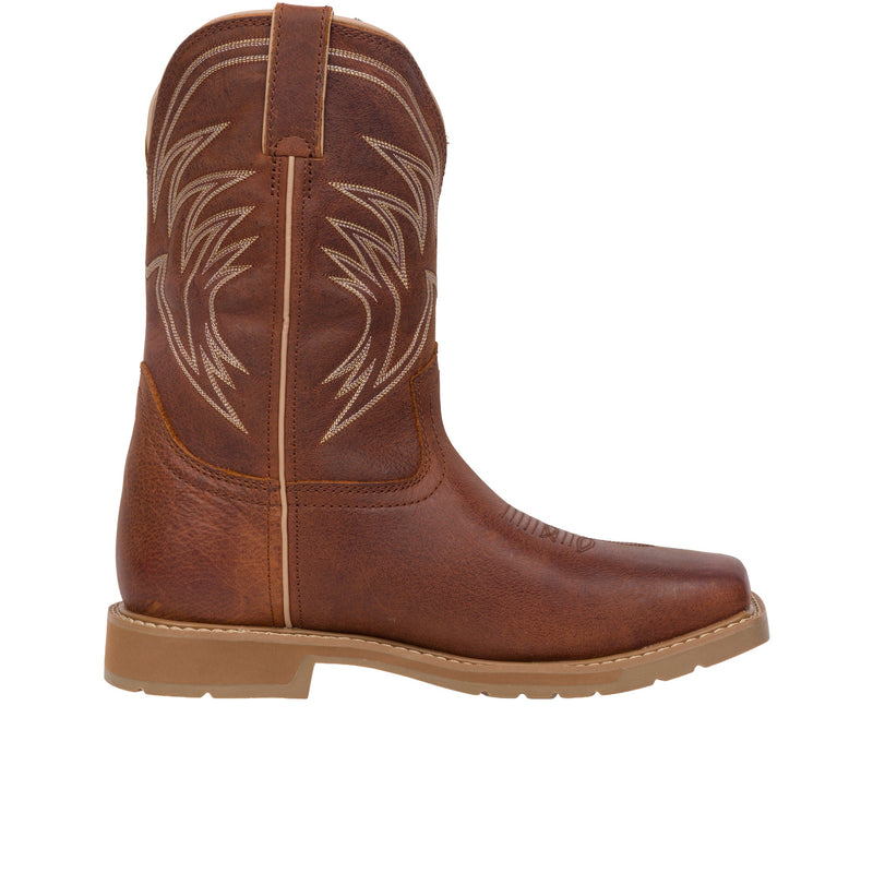 Load image into Gallery viewer, Justin Daywork 11 Inch Square Toe Steel Toe Pecan

