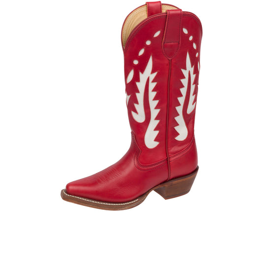 Justin Womens Vintage 13 Inch Snip Toe Faye Red