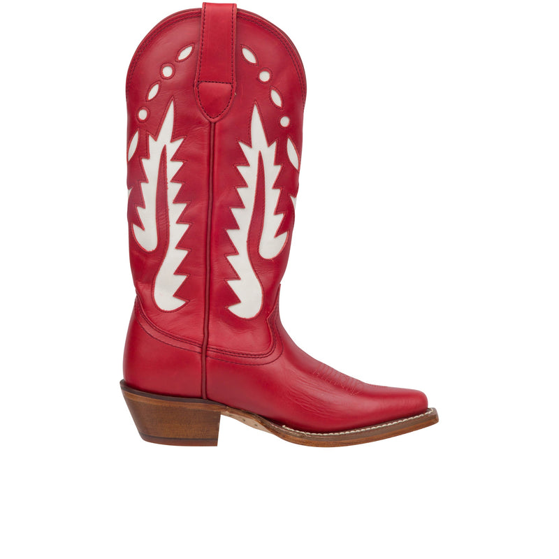 Load image into Gallery viewer, Justin Womens Vintage 13 Inch Snip Toe Faye Red
