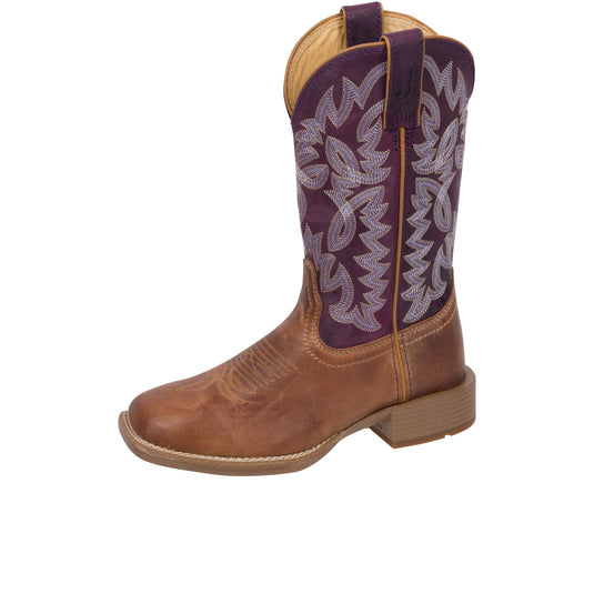 Justin Womens Ashtyn 11 Inch Western Wide Square Toe Chestnut (Tan)