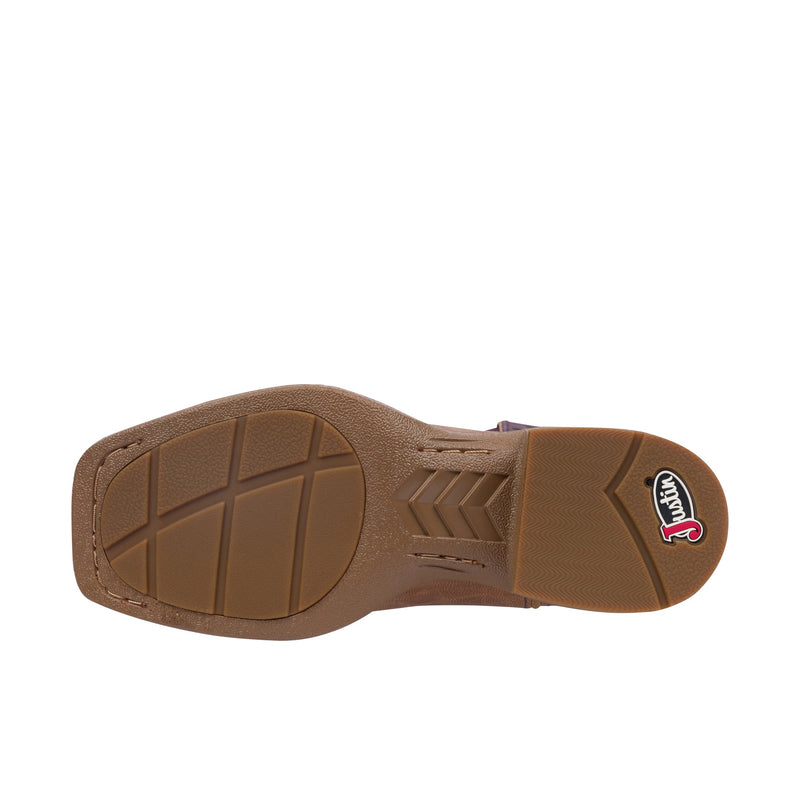 Load image into Gallery viewer, Justin Womens Ashtyn 11 Inch Western Wide Square Toe Chestnut (Tan)
