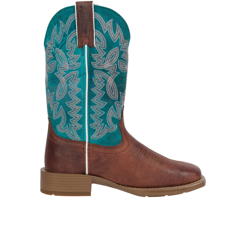 Load image into Gallery viewer, Justin Womens Ashtyn 11 Inch Western Wide Square Toe Walnut (Brown)
