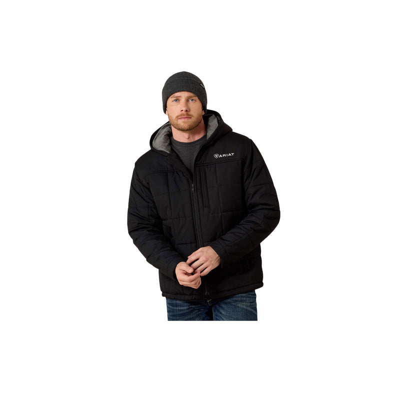 Load image into Gallery viewer, Ariat Crius Hooded Insulated Jacket Black
