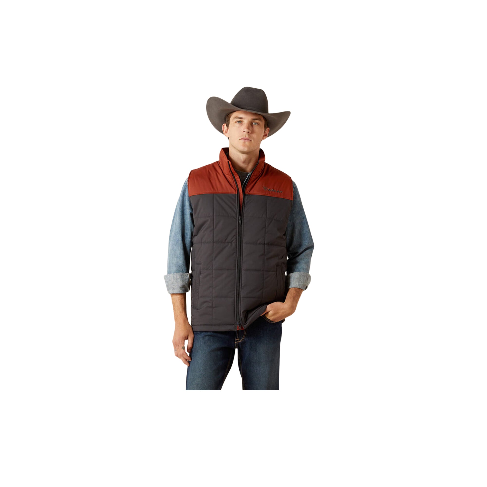 Ariat Crius Insulated Vest Smoked Paprika Phantom