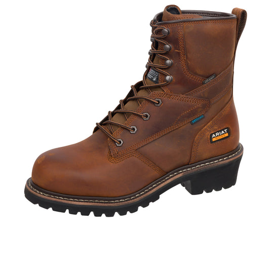 Ariat Logger Shock Shield H2O 400G Soft Toe Left Angle View