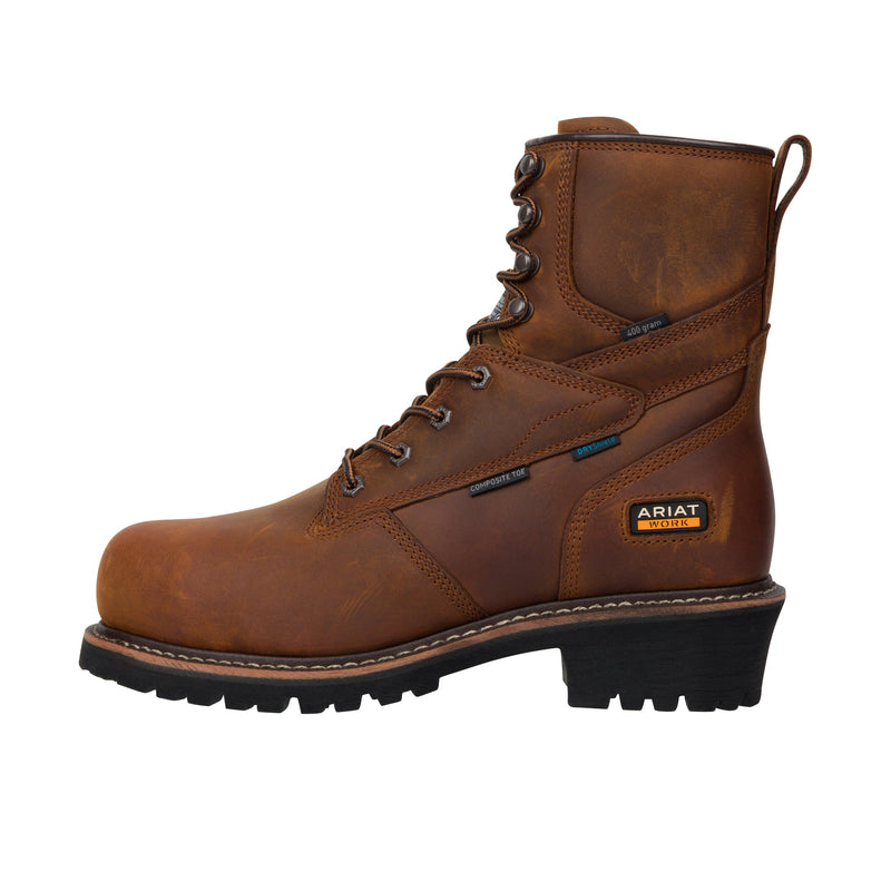 Load image into Gallery viewer, Ariat Logger Shock Shield H2O 400G Composite Toe Copper Brown
