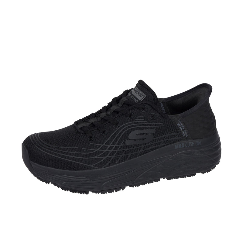 Load image into Gallery viewer, Skechers Womens Slip-ins - Max Cushioning Elite Soft Toe Black
