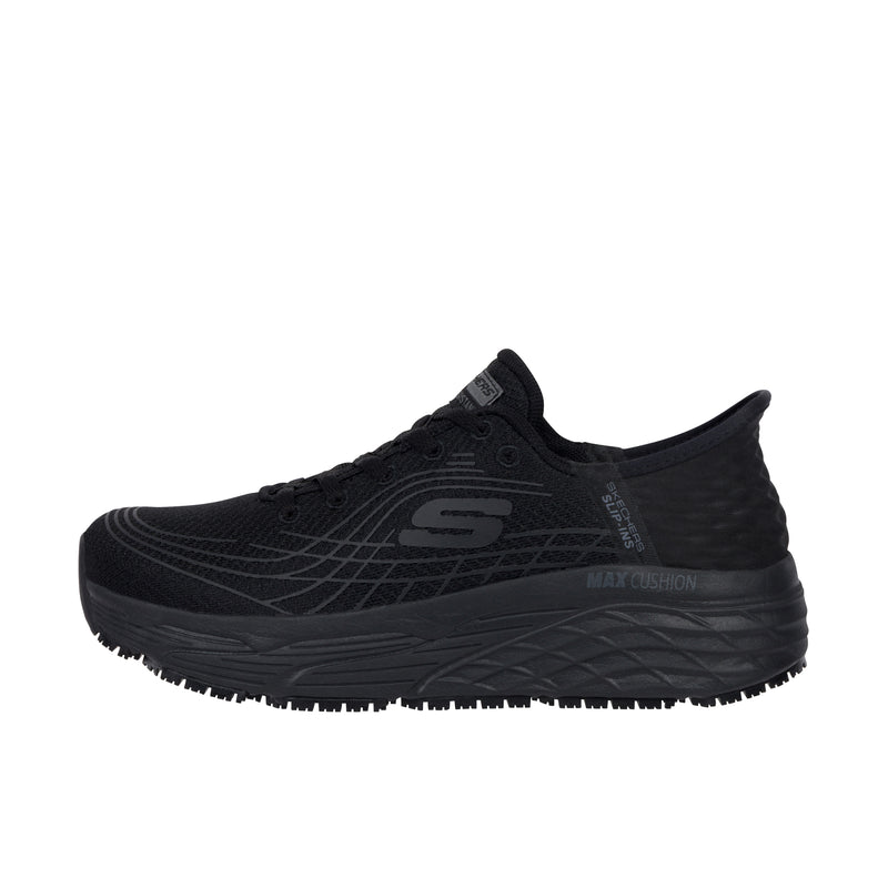 Load image into Gallery viewer, Skechers Womens Slip-ins - Max Cushioning Elite Soft Toe Black
