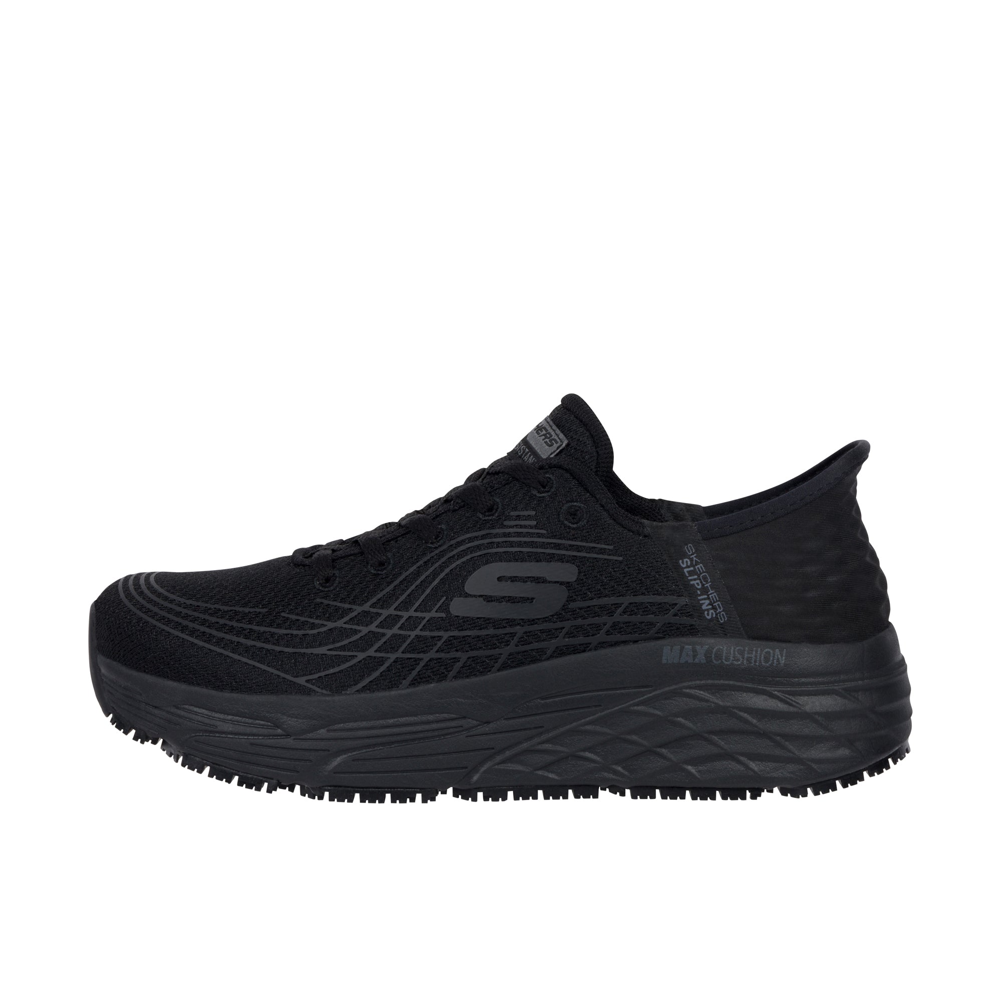Skechers Womens Slip-ins - Max Cushioning Elite Soft Toe Black
