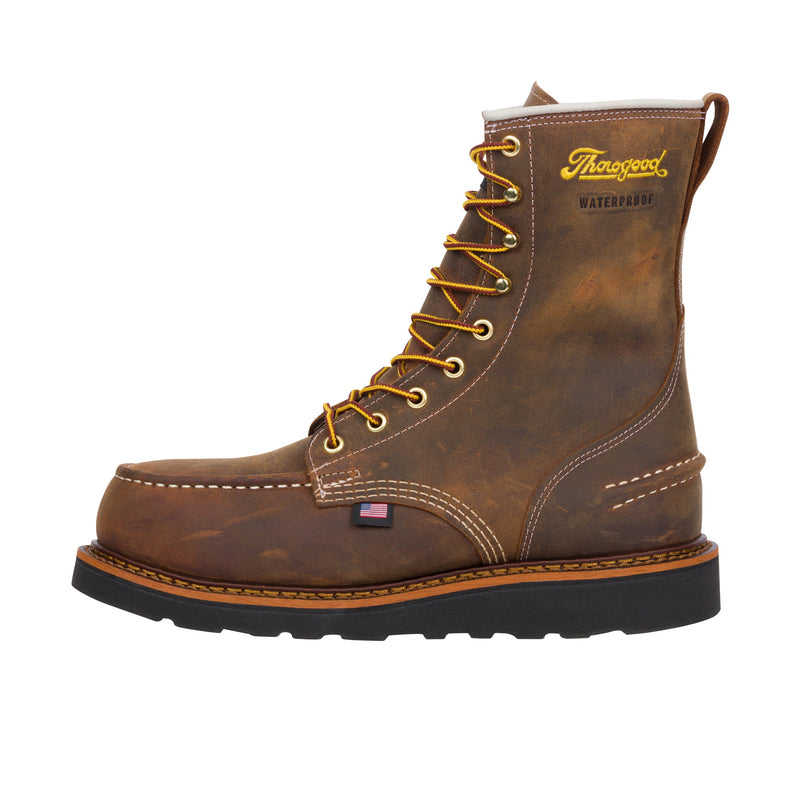 Load image into Gallery viewer, Thorogood 1957 Series 8 Inch Moc Toe Steel Toe Crazy Horse
