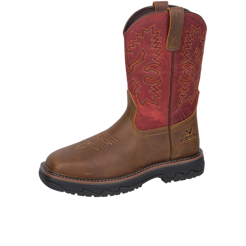 Load image into Gallery viewer, Thorogood Buffalo Ridge Square Toe Composite Toe Brown Scarlet

