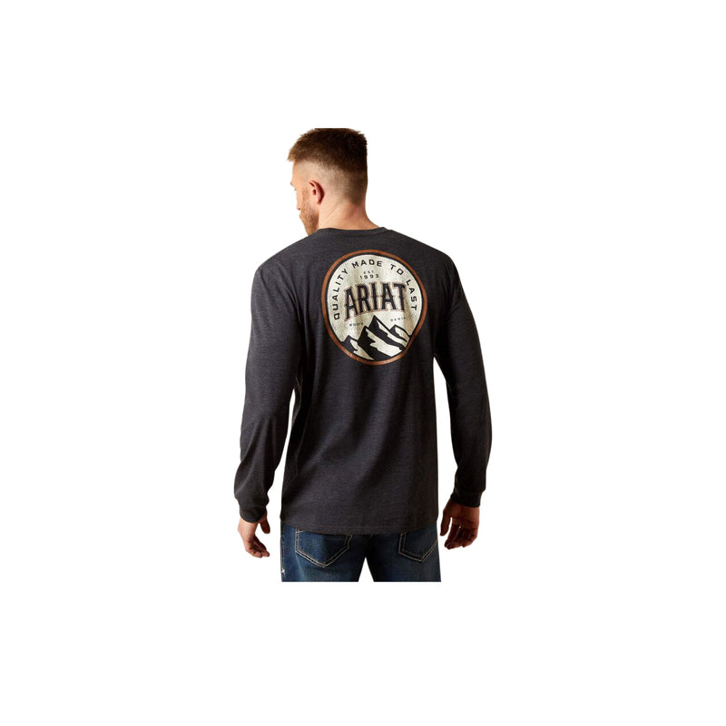 Load image into Gallery viewer, Ariat Circle A Long T-Shirt Charcoal Heather
