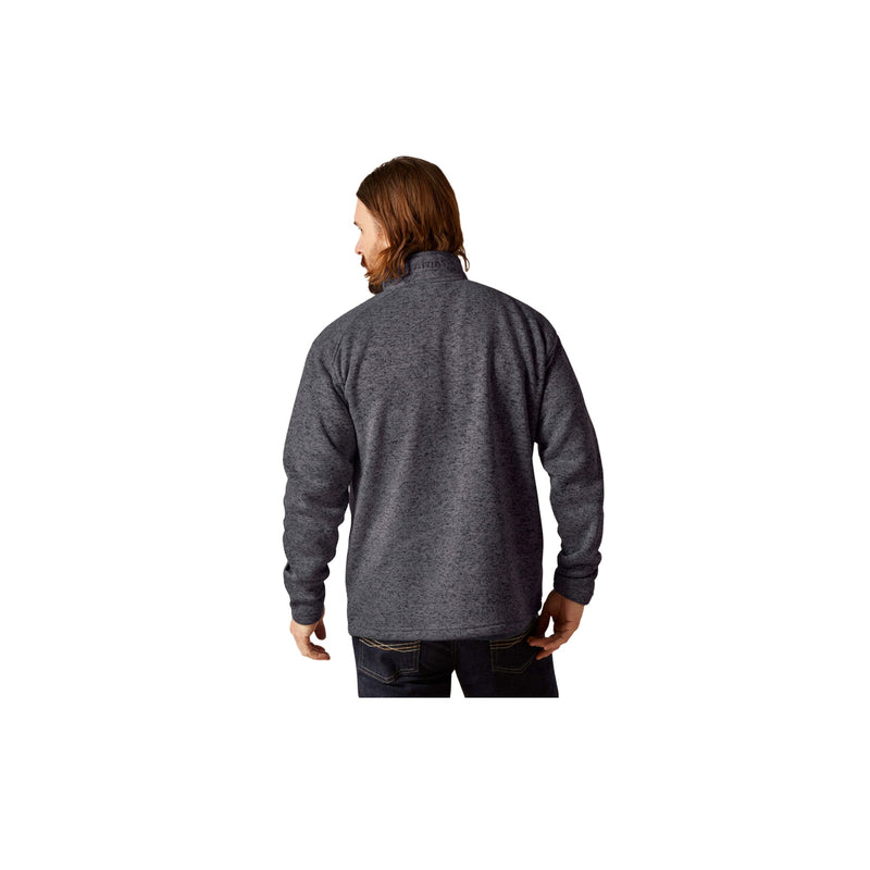 Load image into Gallery viewer, Ariat Caldwell Logo 1/4 Zip Sweater Grey
