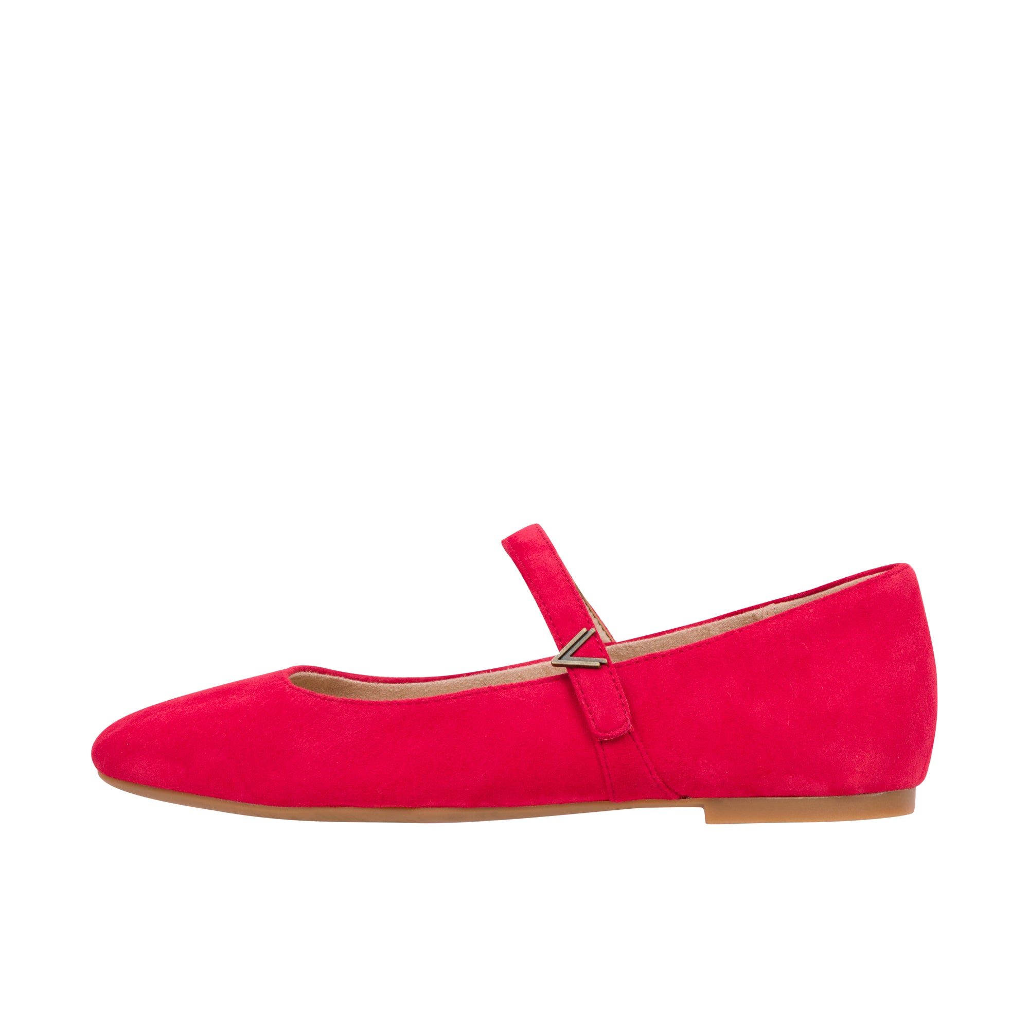 Vionic Womens Alameda Mary Jane Flat Red