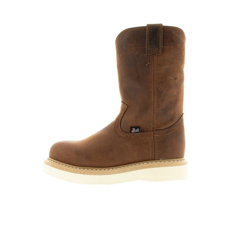 Load image into Gallery viewer, Justin RAM 10 Inch Wellington Steel Toe Left Profile
