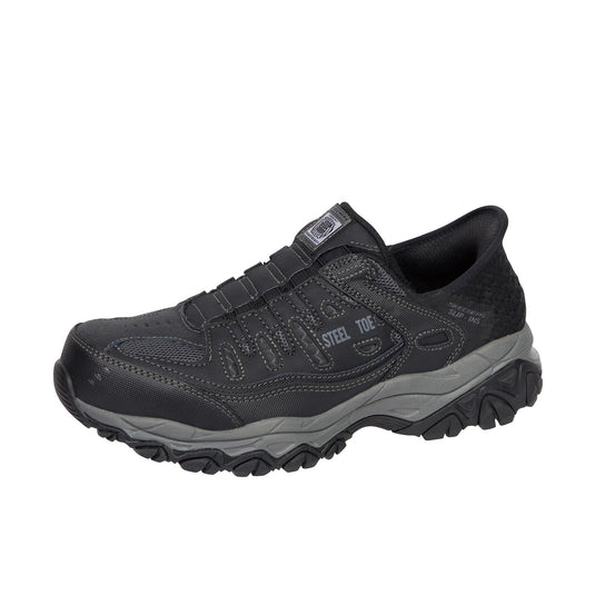 Skechers Slip-Ins Cankton - Faison (Wide) Steel Toe Black