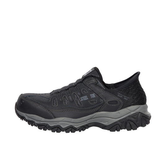 Skechers Slip-Ins Cankton - Faison (Wide) Steel Toe Black