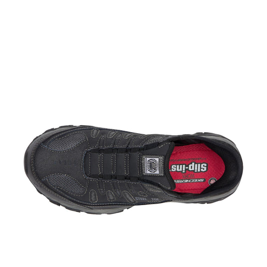 Skechers Slip-Ins Cankton - Faison (Wide) Steel Toe Black
