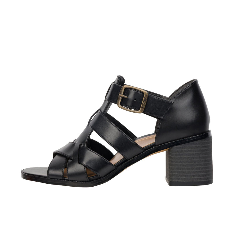 Load image into Gallery viewer, Vionic Womens Marcella Strappy Heeled Sandal Black

