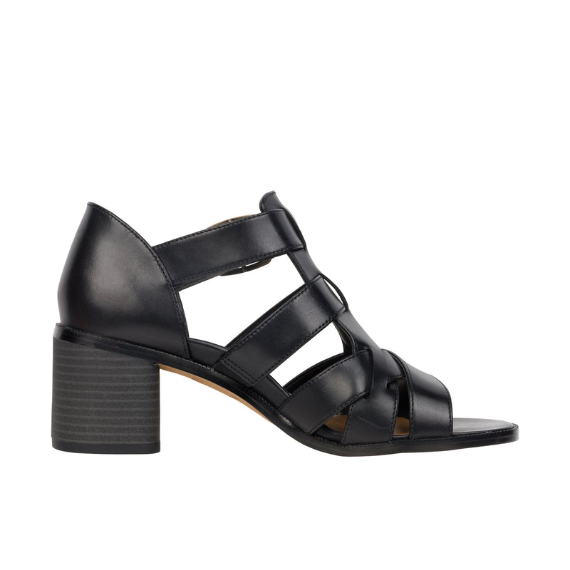 Load image into Gallery viewer, Vionic Womens Marcella Strappy Heeled Sandal Black
