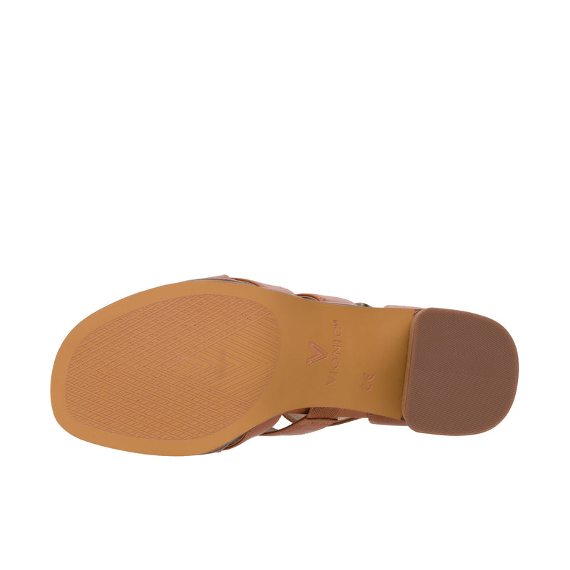 Load image into Gallery viewer, Vionic Womens Marcella Strappy Heeled Sandal Tan
