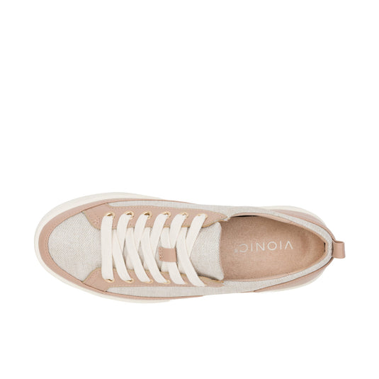 Vionic Womens Winny Sneaker Natural Gold