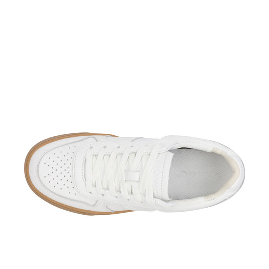 Vionic Womens Kimmie Court Sneaker White Leather