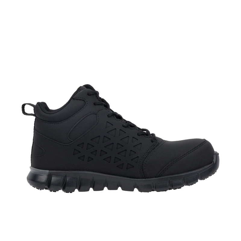Load image into Gallery viewer, Reebok Work Sublite Cushion Work Mid Composite Toe Black Grey
