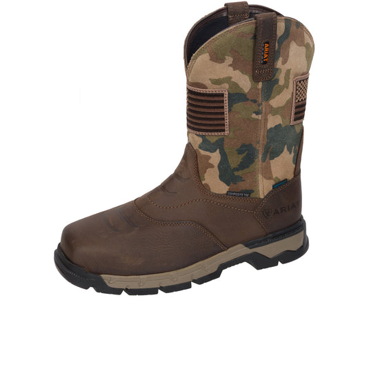 Ariat Rebar Flex Western Patriot Composite Toe Dark Brown