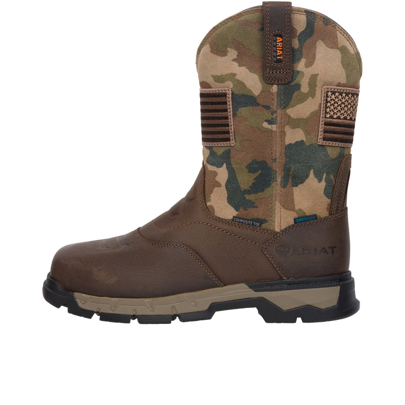 Load image into Gallery viewer, Ariat Rebar Flex Western Patriot Composite Toe Dark Brown
