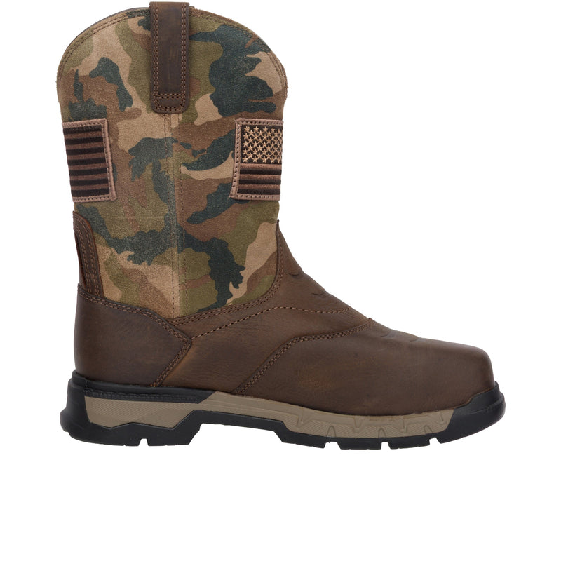 Load image into Gallery viewer, Ariat Rebar Flex Western Patriot Composite Toe Dark Brown
