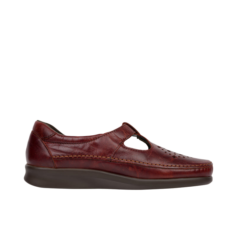 Load image into Gallery viewer, SAS Walnut Willow T Strap Shoe Inner Profile
