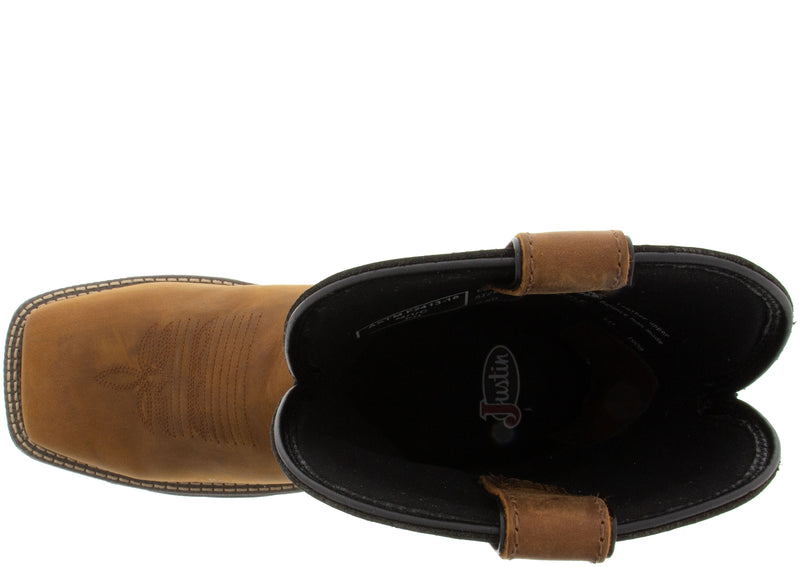 Load image into Gallery viewer, Justin Rush Steel Toe Saddle Tan
